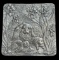 Arthur Court Bunny Tray with Rabbits and Irises--