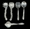 (5) Vintage Arthur Court Serving Spoons & Forks
