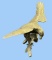 Large Mid Century Brass Eagle Sculpture