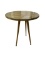 Round Particle Board Table with Glass Top - 24