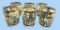 Set of (6) Cera Old World Map Drinking Glasses--