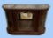 Glass Front Curio Cabinet with Granite Inserts on