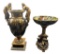 (2) Decorative items: Figural Compote Dish - 9” x