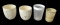 (4) Small Trash Cans