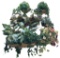 (6) Baskets With Artificial Greenery and Floral