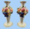(2) Fitz and Floyd Venezia 9 1/4” Bud Vases