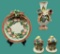 Fitz and Floyd Christmas Items:  9 1/4” Plate, 7