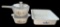(3) Pieces of Corning Ware:  Corn Flower 8