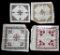 (4) Cross Stitch Pillow Tops