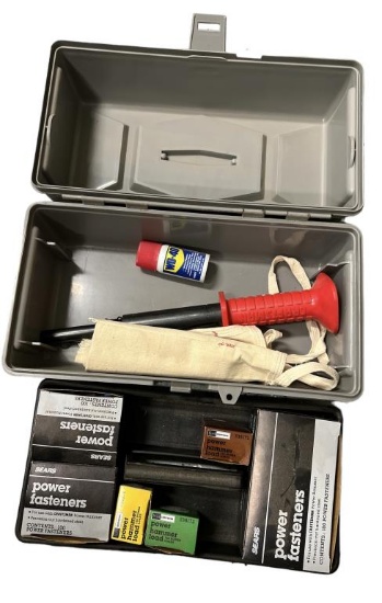 Sears Toolbox with Craftsman Powder Actuated