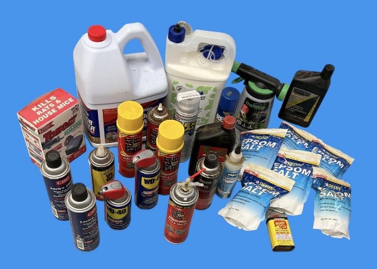 Assorted Home and Garden Chemicals
