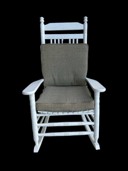 Painted Rocking Chair With Cushions