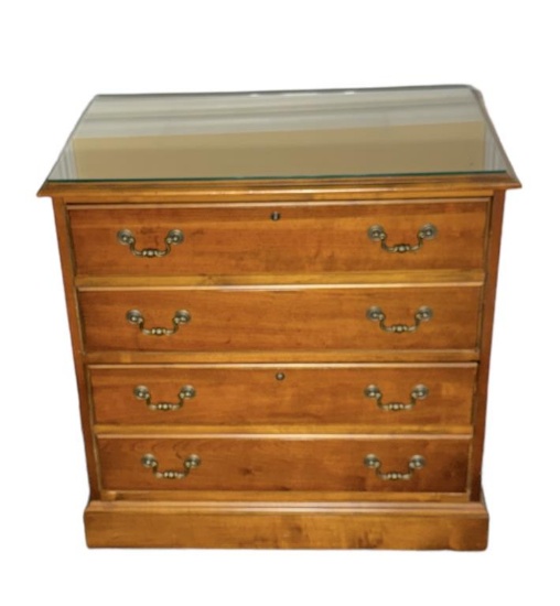 2-Drawer File Wooden File Cabinet with Protective