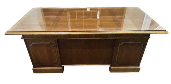 Knee Hold Desk--One Center Drawer Flanked by