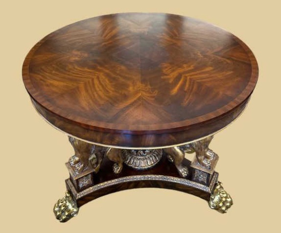 Maitland Smith French Empire Style Partial Gilt