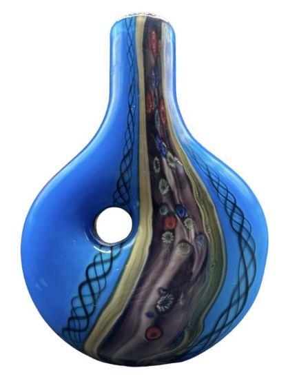 Viz Art Glass Hand Blown Table Top Vase--13 1/8"