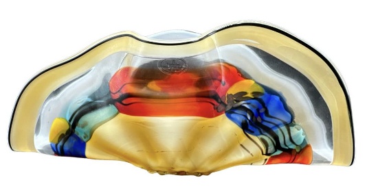 Viz Art Glass Hand Blown Center Piece--17 3/4"