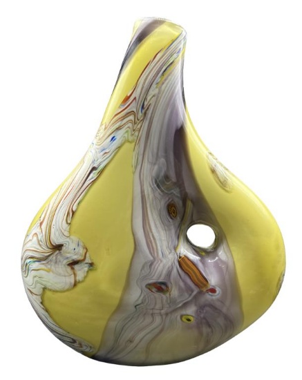 Viz Art Glass Hand Blown Vase--15 1/4" High