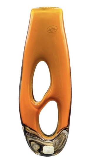 Viz Art Glass Hand Blown Vase--15 1/2" High