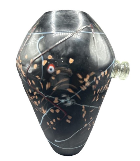 Viz Art Glass Hand Blown Vase--12" High