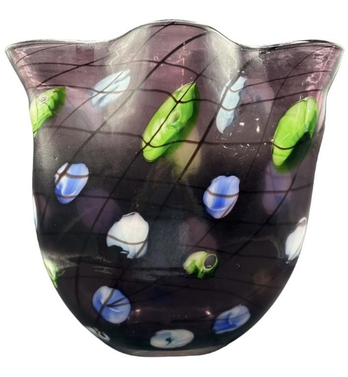 Viz Glass Vase, 14 3/4'" High