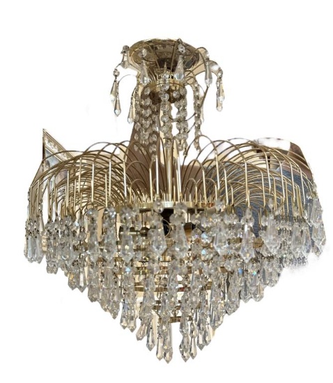 Crystal Chandelier-18 1/2” W