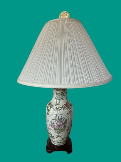 Ceramic Table Lamp - 26 1/2” to Top of Finial