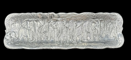 Arthur Court Rectangular Elephant Serving Platter-