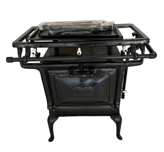 Antique Iron Quality Stove--28 1/2" x 17", 31 1/2"