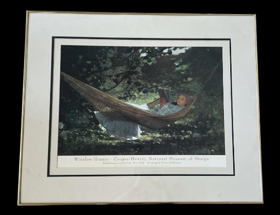 Framed and Matted Print by Winslow Homer—34” x 28”