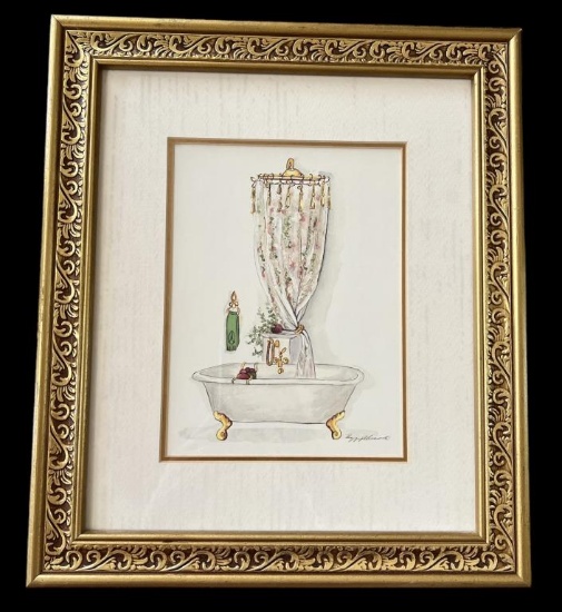 Framed, Matted, and Signed Peggy Abrams P