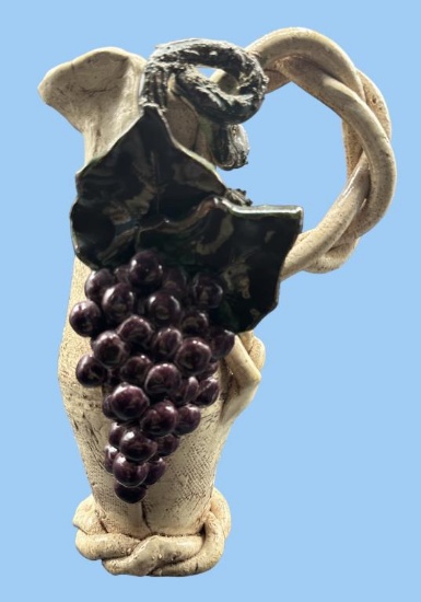 Grape Clay Art by Sara A. Barnhill, Pitcher, 9