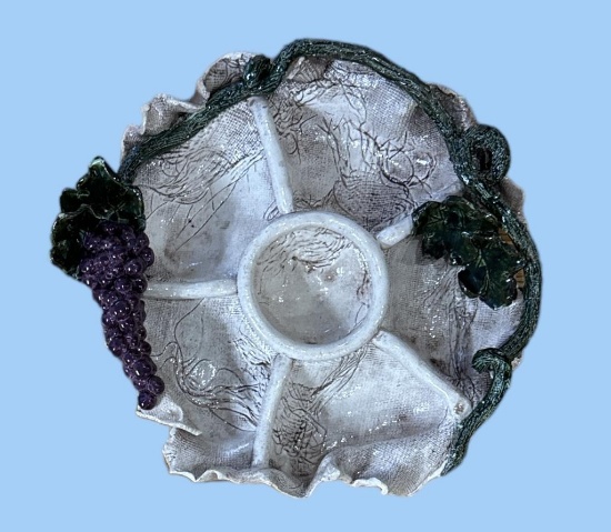 Grape Clay Art by Sara A. Barnhill, 6-Part Divided