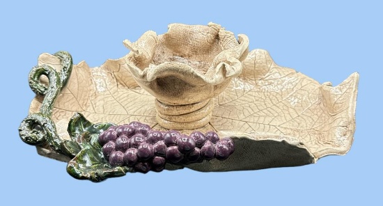 Clay Art by Sara A. Barnhill--Plate with Center