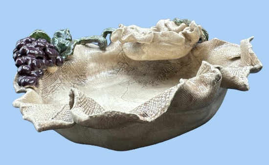 Hand Made Clay Art Chip and Dip by Sara A.