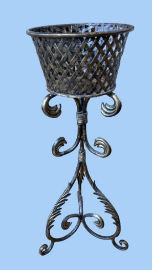 Metal Plant Stand - 10” D, 30” H