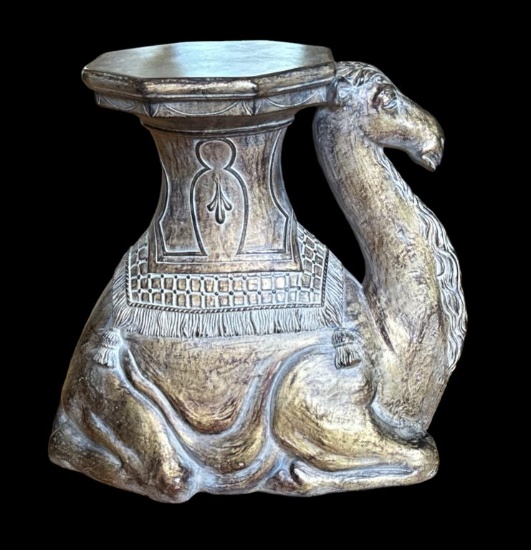 Figural Camel Stand--19 1/2" Long, 20 1/4" High,