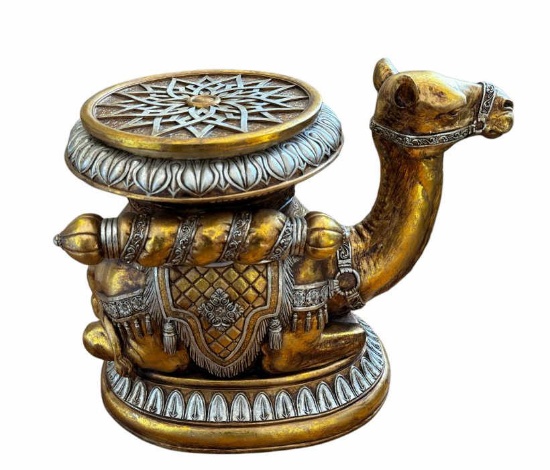 Moroccan Inspired Figural Camel Stand--Top Lifts