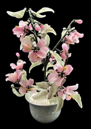 Jade Floral Arrangement--11" High