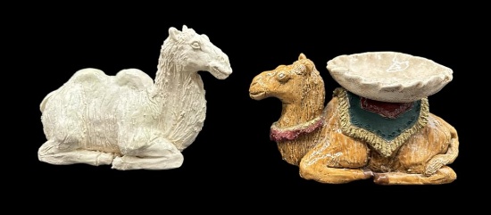 (2) Pottery Camels - Sara Barnhill