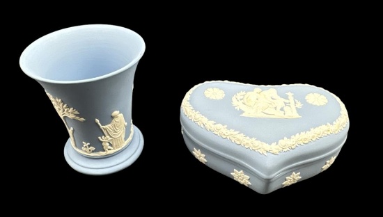 (2) Wedgwood Jasperware Items (England):