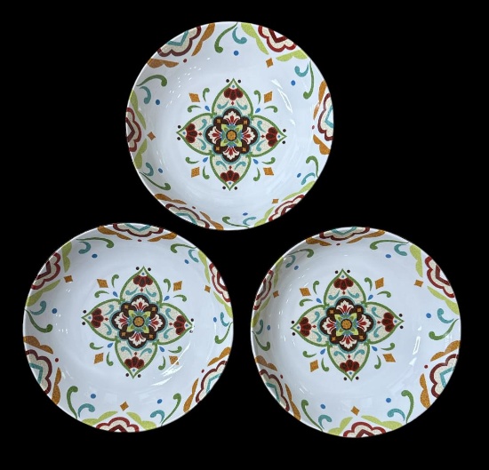 (3) Matzalan 10" Serving Bowls