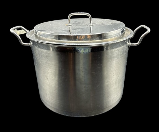 Krona 18/10 Large 20 Quart Pot wit Lid - 13" D,