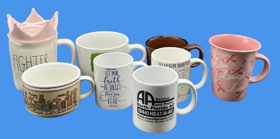 Assorted Coffee Cups, etc.