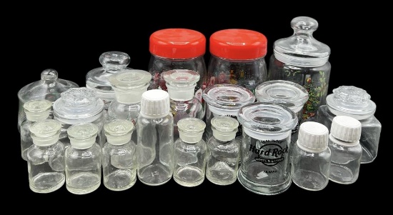 Assorted Decanters and Storage Jars