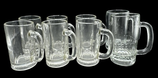 (8) Glass Mugs