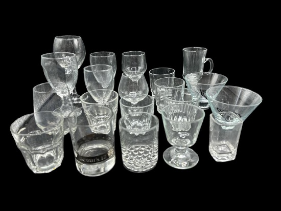 Large Assortment of Drinking Glasses