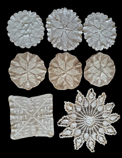 Assorted Crocheted Doilies