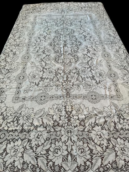 Lace Tablecloth - 88” x 64”, Lace Tablecloth 78