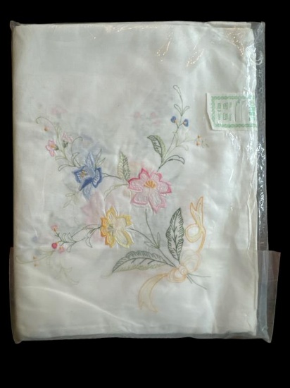 Embroidered Tablecloth - 104” x 68”